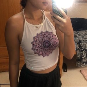 ❌SOLD❌ Brandy melville mandala halter tank